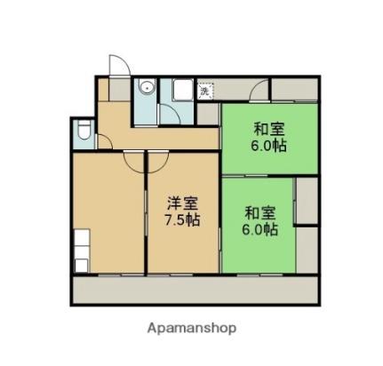 ハイツナガトモ 206｜宮崎県宮崎市大字恒久(賃貸マンション3DK・2階・48.10㎡)の写真 その2