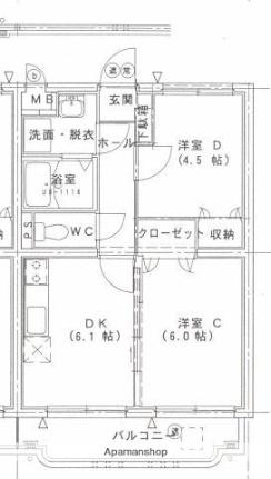 宮崎県宮崎市大字島之内（賃貸マンション2DK・2階・41.04㎡） その2