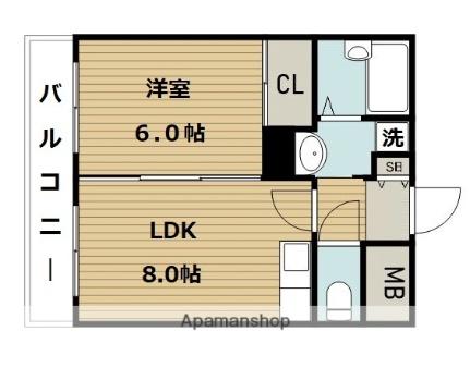 カーサレバンテ 407 ｜ 宮崎県宮崎市橘通東１丁目（賃貸マンション1LDK・4階・40.00㎡） その2