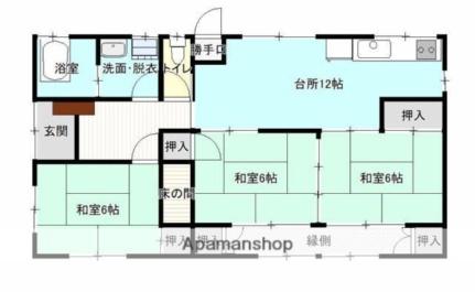 多田貸家 1 ｜ 宮崎県宮崎市大橋３丁目（賃貸一戸建3LDK・1階・69.30㎡） その2