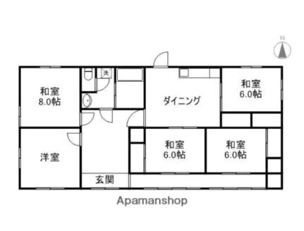 月見ヶ丘4丁目貸家 1 ｜ 宮崎県宮崎市月見ケ丘４丁目（賃貸一戸建5DK・1階・119.24㎡） その2