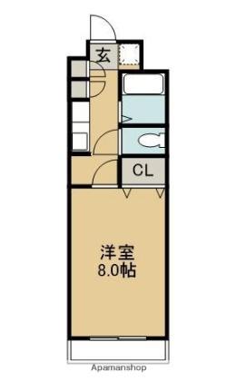 エレメント神宮 403｜宮崎県宮崎市神宮東２丁目(賃貸マンション1K・4階・23.14㎡)の写真 その2