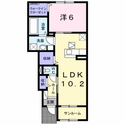 シャルム　エトワール　II 102 ｜ 宮崎県宮崎市大字新名爪（賃貸アパート1LDK・1階・50.03㎡） その2