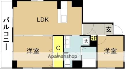 ドルチェ 301 ｜ 宮崎県宮崎市清水１丁目（賃貸マンション2LDK・3階・51.60㎡） その2