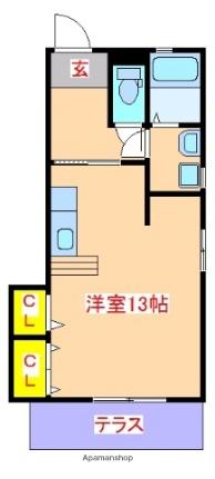 鹿児島県霧島市隼人町真孝(賃貸アパート1R・1階・34.60㎡)の写真 その2